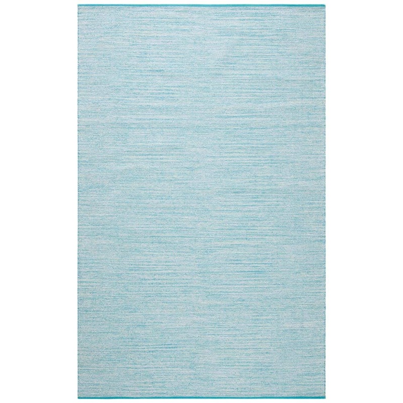 SAFAVIEH Montauk Aqua/Blue 6 ft. x 9 ft. Solid Color Area Rug MTK250J-6