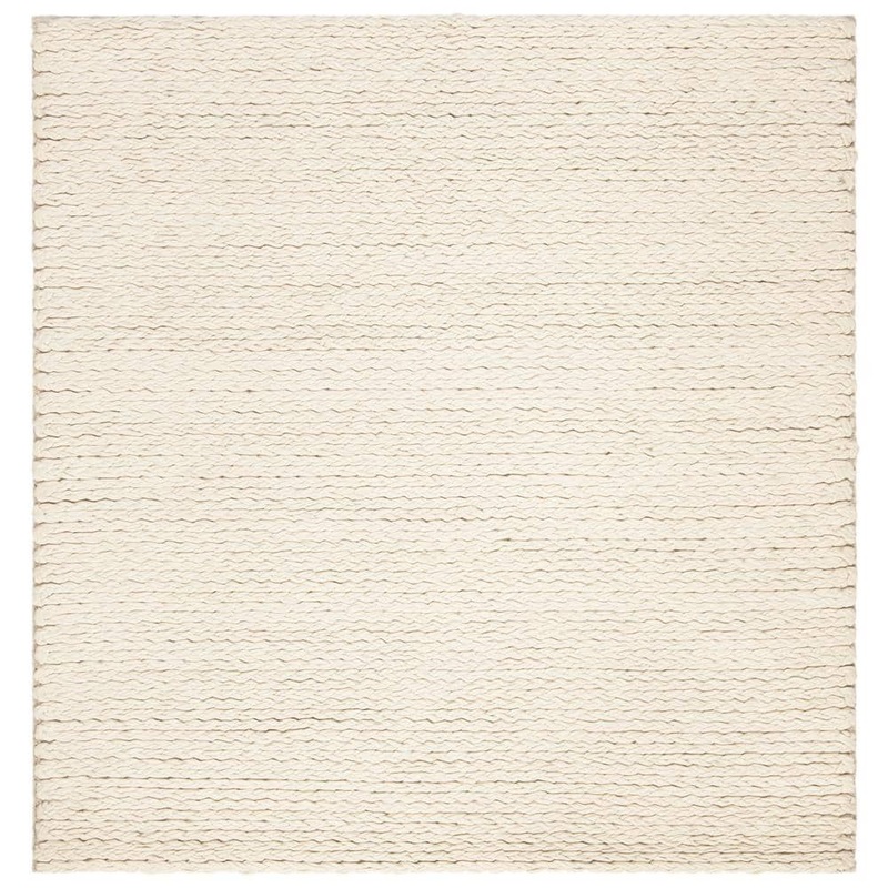 SAFAVIEH Natura Ivory 6 ft. x 6 ft. Square Gradient Solid Area Rug NAT802A-6SQ