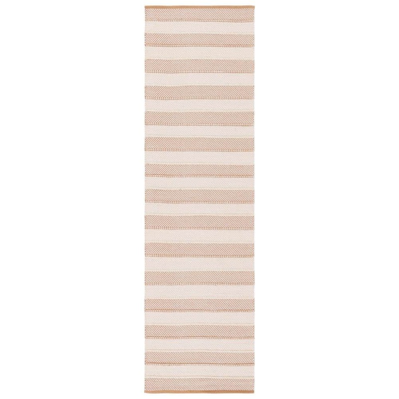 SAFAVIEH Striped Kilim Beige Gold 2 ft. X 8 ft. Striped Runner Rug STK803B-28