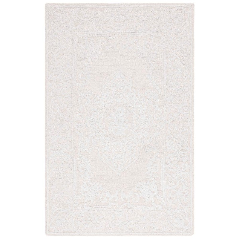 SAFAVIEH Abstract Ivory/Beige 6 ft. x 9 ft. Modern Transitional Area Rug ABT359A-6