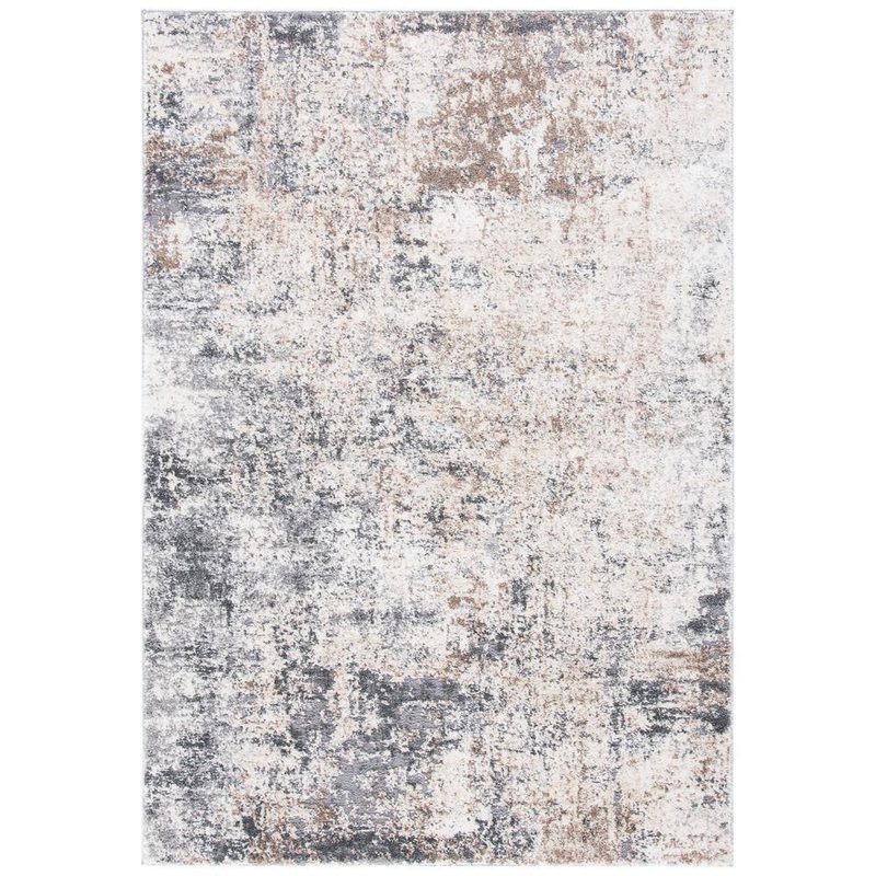 SAFAVIEH Aston Ivory/Gray 6 ft. x 9 ft. Distressed Abstract Area Rug ASN705A-6