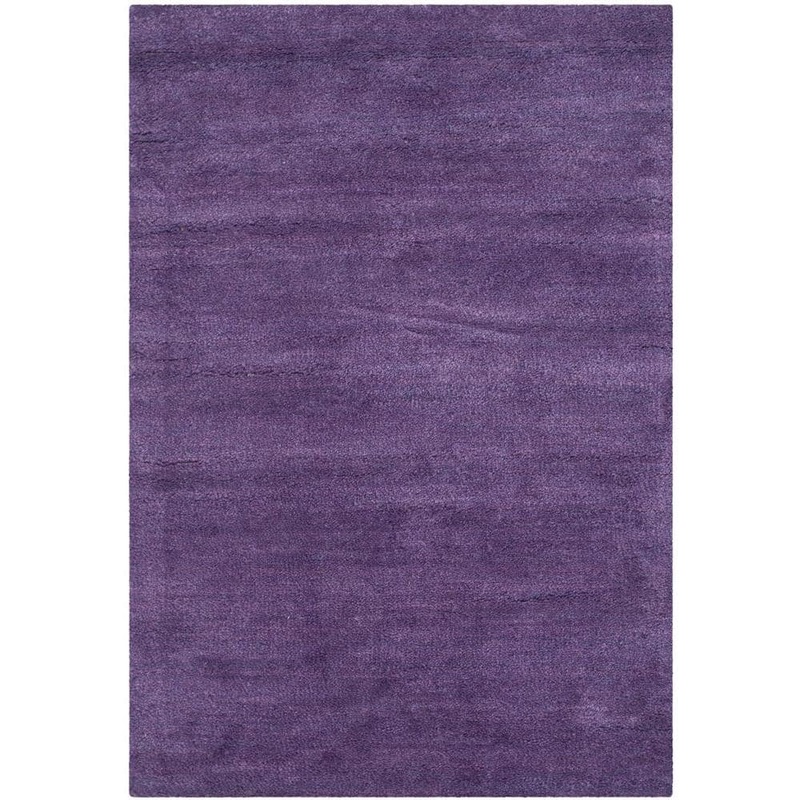 SAFAVIEH Himalaya Purple Doormat 3 ft. x 5 ft. Solid Area Rug HIM610B-3