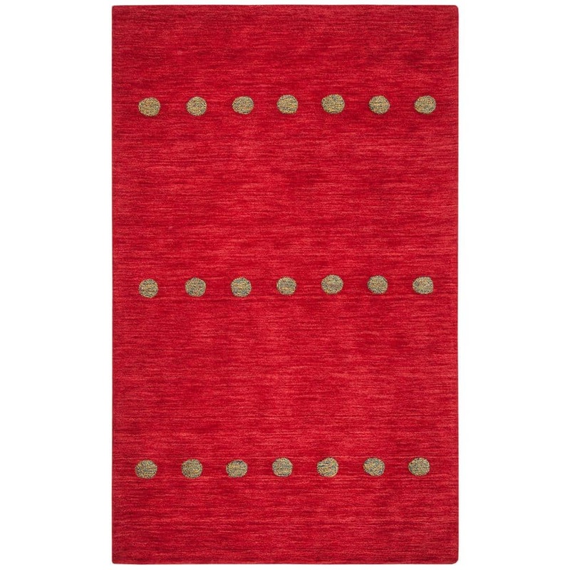 SAFAVIEH Himalaya Red 5 ft. x 8 ft. Geometric Area Rug HIM590Q-5