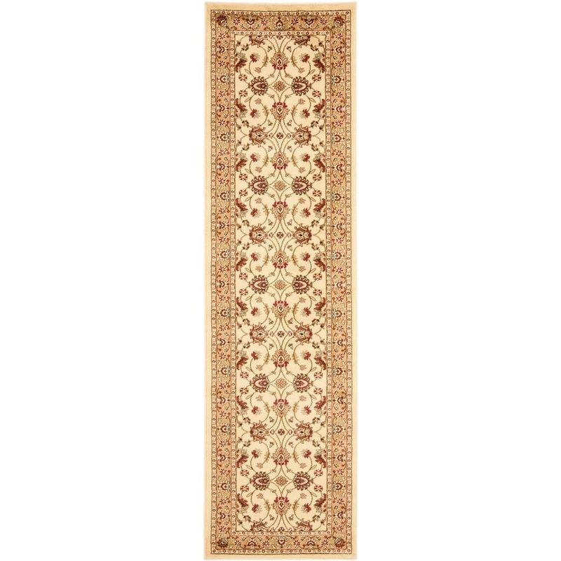 SAFAVIEH Lyndhurst Ivory/Beige 2 ft. x 16 ft. Border Runner Rug LNH553-1213-216