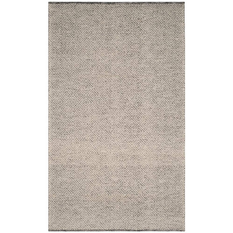 SAFAVIEH Natura Ivory/Light Gray 6 ft. x 9 ft. Geometric Area Rug NAT503A-6