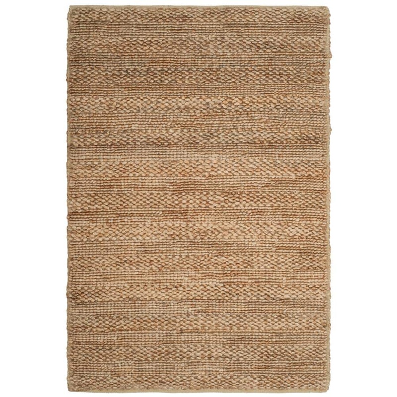 SAFAVIEH Natural Fiber Tan Doormat 2 ft. x 4 ft. Solid Color Area Rug NF212A-24