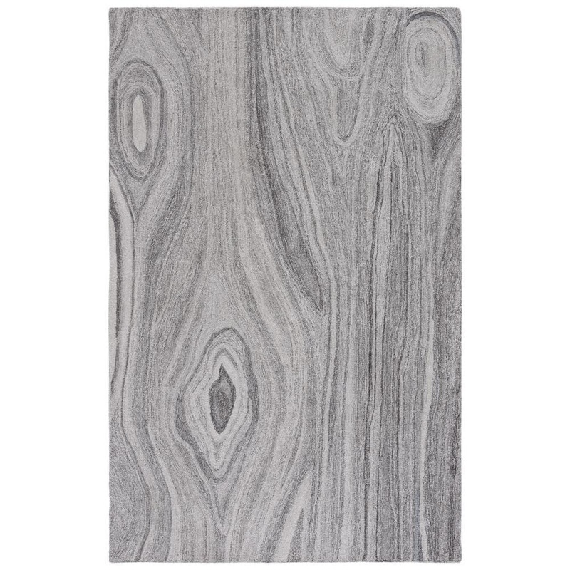 SAFAVIEH Abstract Gray 6 ft. x 9 ft. Abstract Striped Area Rug ABT901F-6