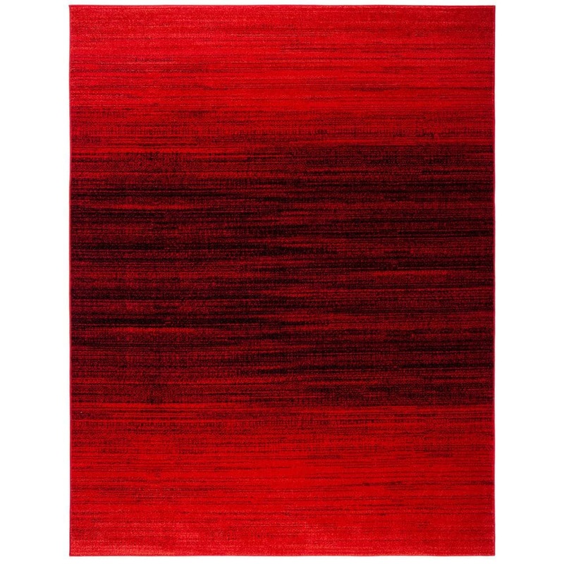 SAFAVIEH Adirondack Red/Black 9 ft. x 12 ft. Gradient Area Rug ADR142Q-9