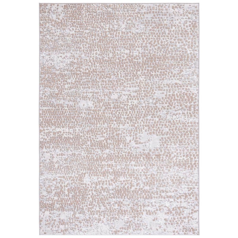 SAFAVIEH Amelia Beige/Gray 8 ft. x 10 ft. High-Low Distressed Area Rug ALA254B-8