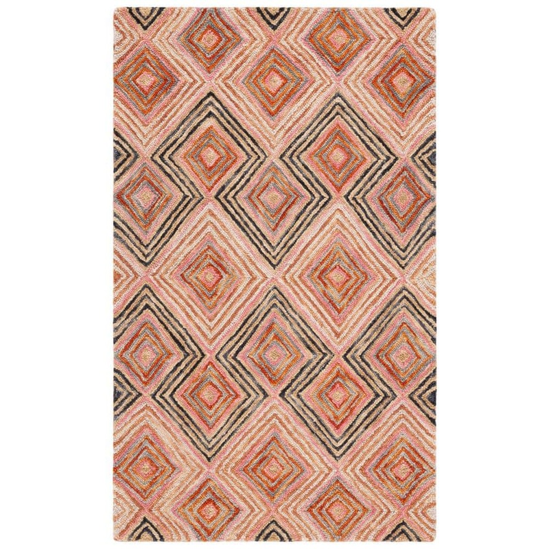 SAFAVIEH Aspen Gold/Olive 2 ft. x 3 ft. Bohemian Diamond Area Rug APN283D-2