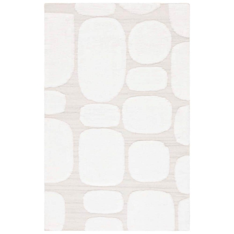 SAFAVIEH Manhattan Ivory/Beige 4 ft. x 6 ft. Geometric Area Rug MAN550A-4