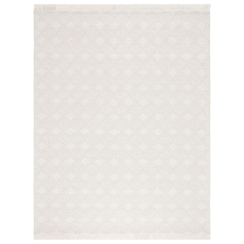 SAFAVIEH Marbella Ivory 8 ft. x 10 ft. Geometric Solid Color Area Rug MRB203A-8