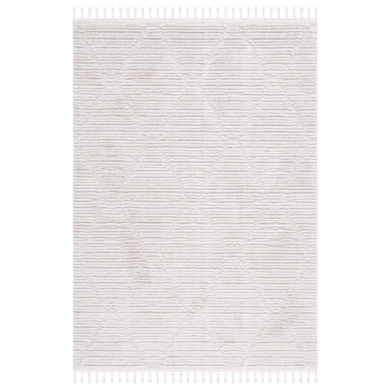 SAFAVIEH Marrakesh Beige 9 ft. x 12 ft. High-Low Diamond Area Rug MRK517C-9