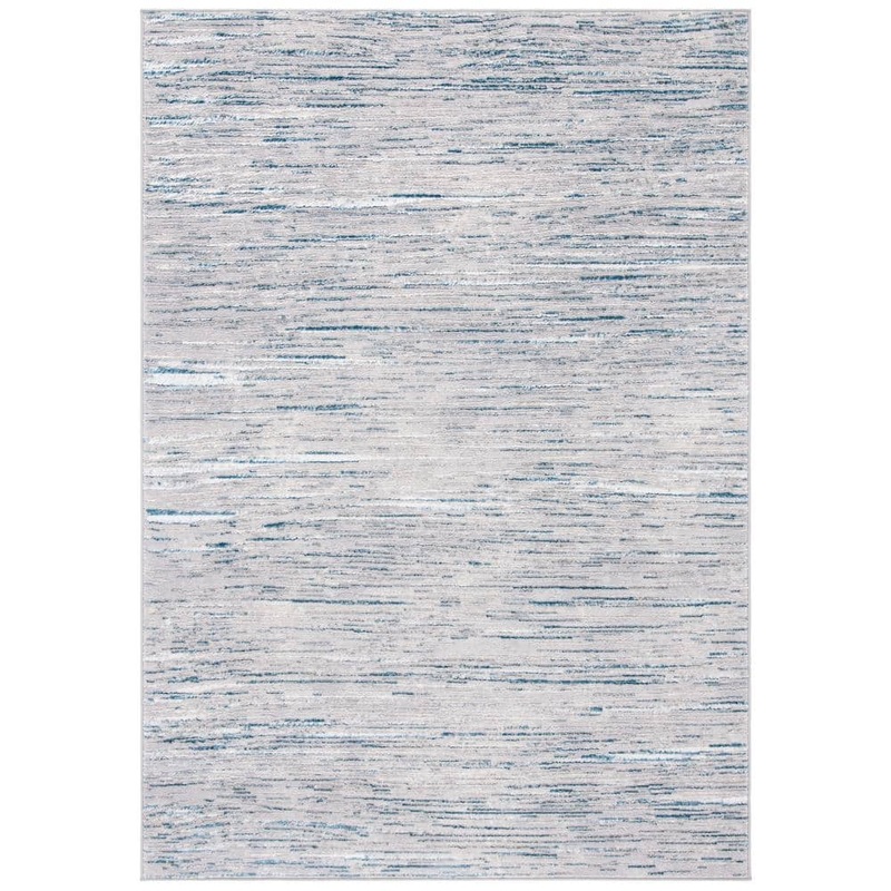 SAFAVIEH Orchard Gray/Blue Doormat 3 ft. x 5 ft. Striped Area Rug ORC668F-3
