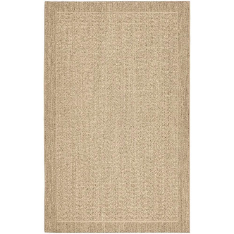 SAFAVIEH Palm Beach Desert Sand 4 ft. x 6 ft. Solid Border Area Rug PAB321A-4