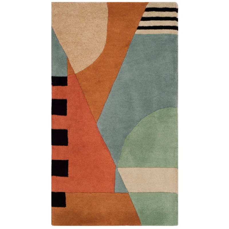SAFAVIEH Rodeo Drive Gold Doormat 2 ft. x 3 ft. Geometric Area Rug RD863A-2