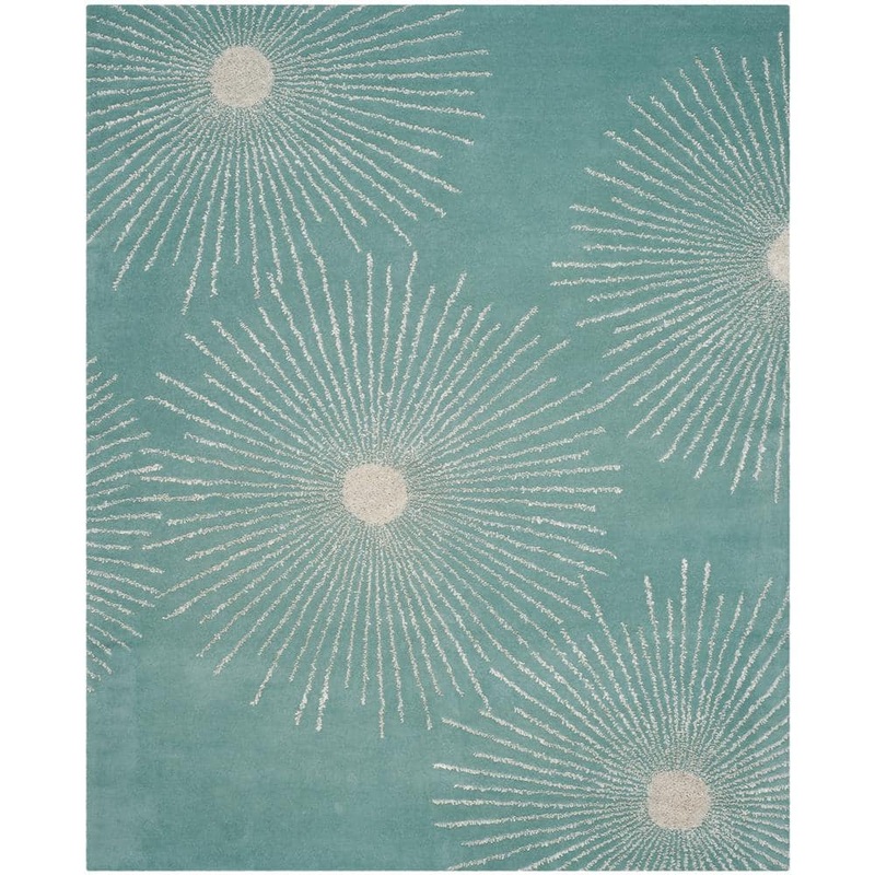 SAFAVIEH Soho Light Teal/Multi 8 ft. x 10 ft. Floral Area Rug SOH712T-8