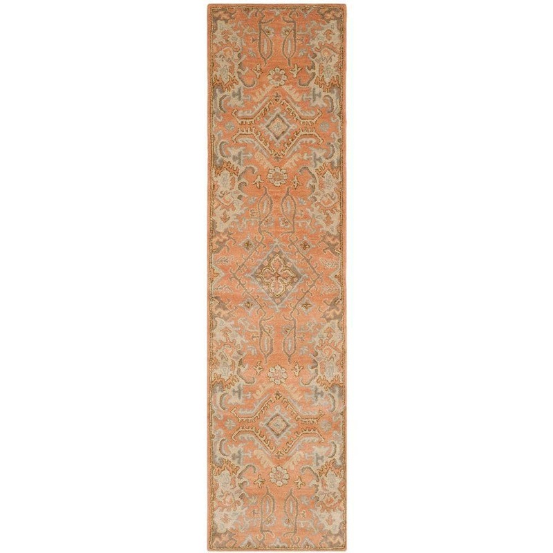 SAFAVIEH Wyndham Terracotta 2 ft. x 11 ft. Floral Runner Rug WYD203A-211