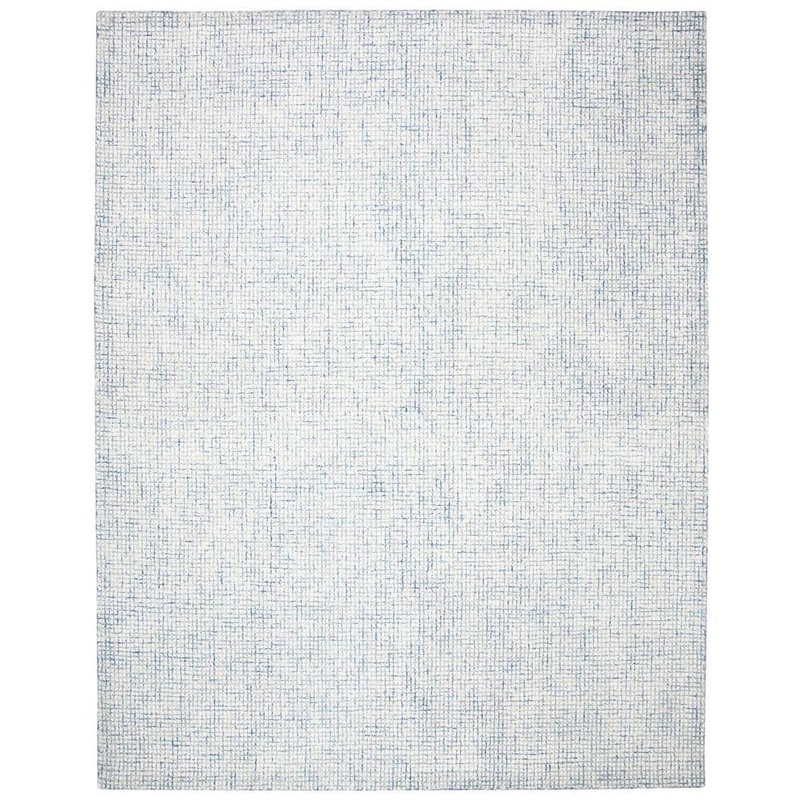 SAFAVIEH Abstract Ivory/Blue 10 ft. x 14 ft. Geometric GraDient Area Rug ABT470M-10