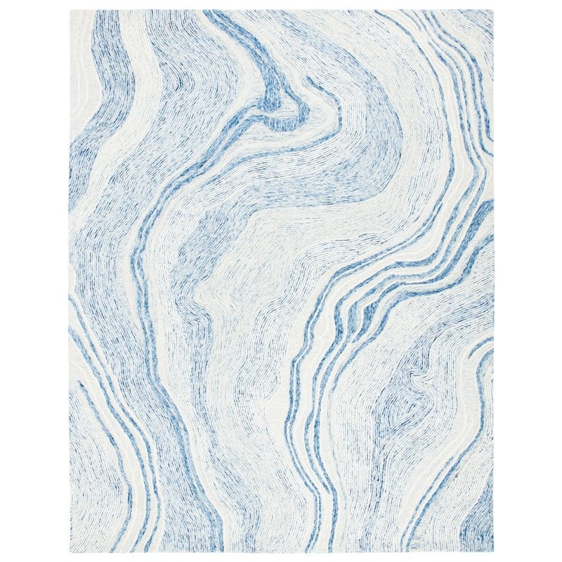 SAFAVIEH Fifth Avenue Blue/Ivory 11 ft. x 15 ft. Gradient Abstract Area Rug FTV121M-1115