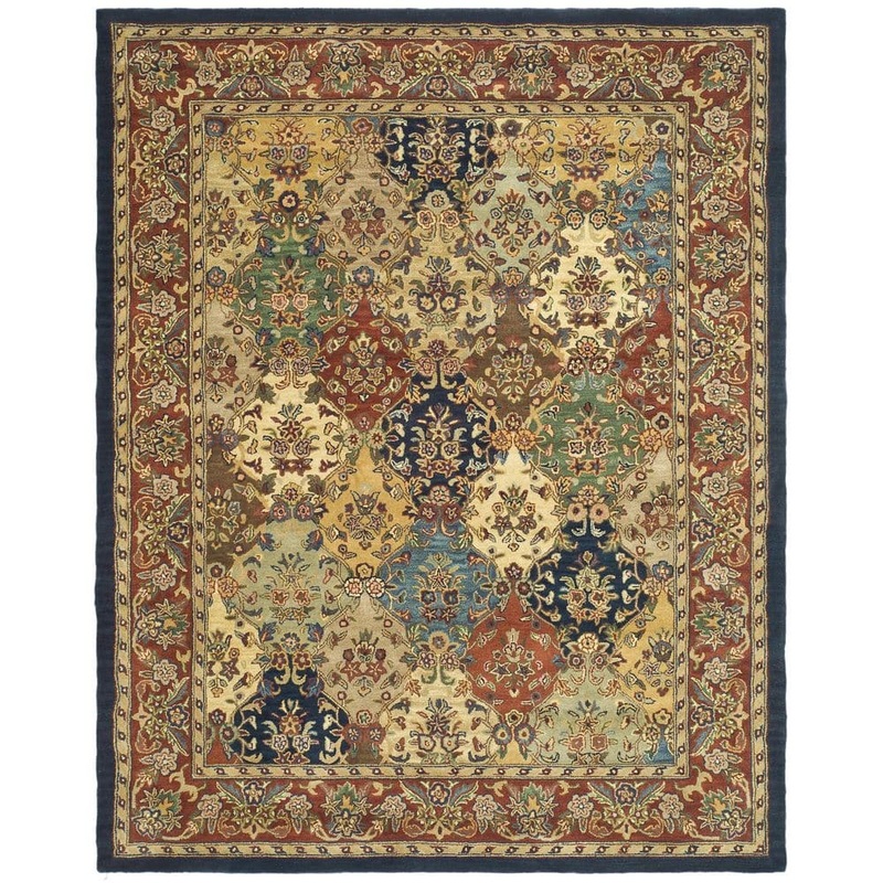 SAFAVIEH Heritage Multi/Burgundy 12 ft. x 15 ft. Border Area Rug HG911A-1215