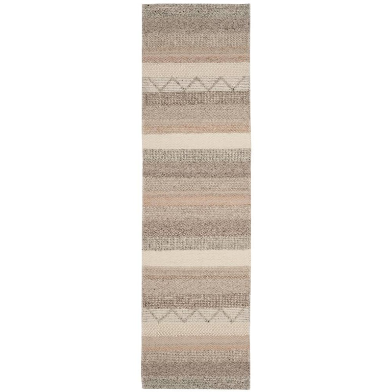 SAFAVIEH Natura Beige 2 ft. x 10 ft. Geometric Runner Rug NAT101A-210