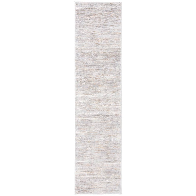 SAFAVIEH Orchard Gray/Gold 2 ft. x 8 ft. Striped Runner Rug ORC668G-28