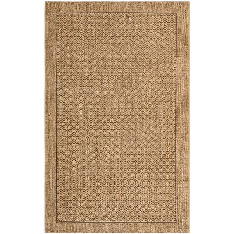 SAFAVIEH Palm Beach Natural 4 ft. x 6 ft. Speckled Border Area Rug PAB355A-4