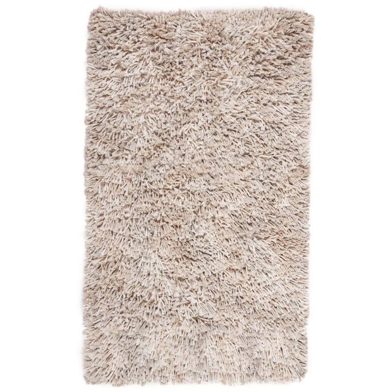 SAFAVIEH Rio Shag Beige/Ivory Doormat 3 ft. x 4 ft. Solid Area Rug SG960B-24