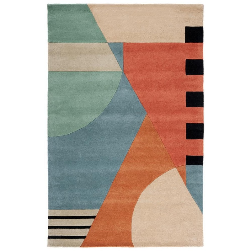 SAFAVIEH Rodeo Drive Gold 5 ft. x 8 ft. Geometric Area Rug RD863A-5