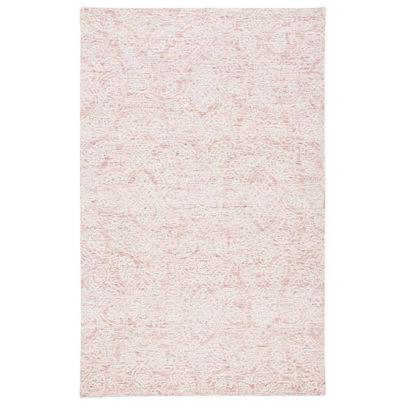 SAFAVIEH Metro Pink/Ivory 5 ft. x 8 ft. Floral Medallion Area Rug MET998U-5