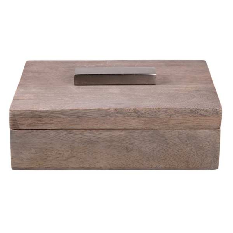 Grey Box with Metal Handle, 8×6