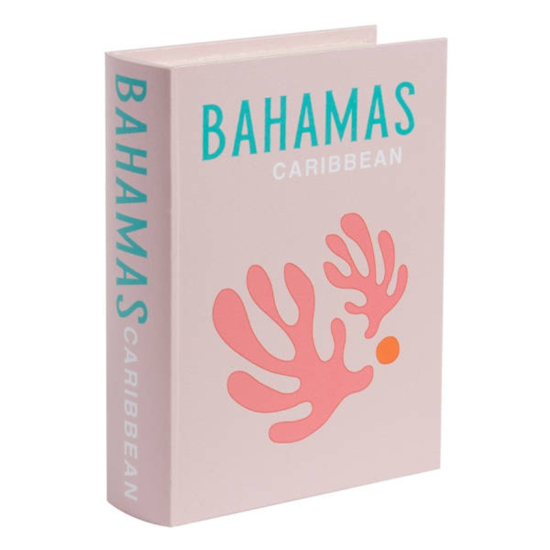 Large Light Pink Bahamas Book Box, 11×8.5×2.8