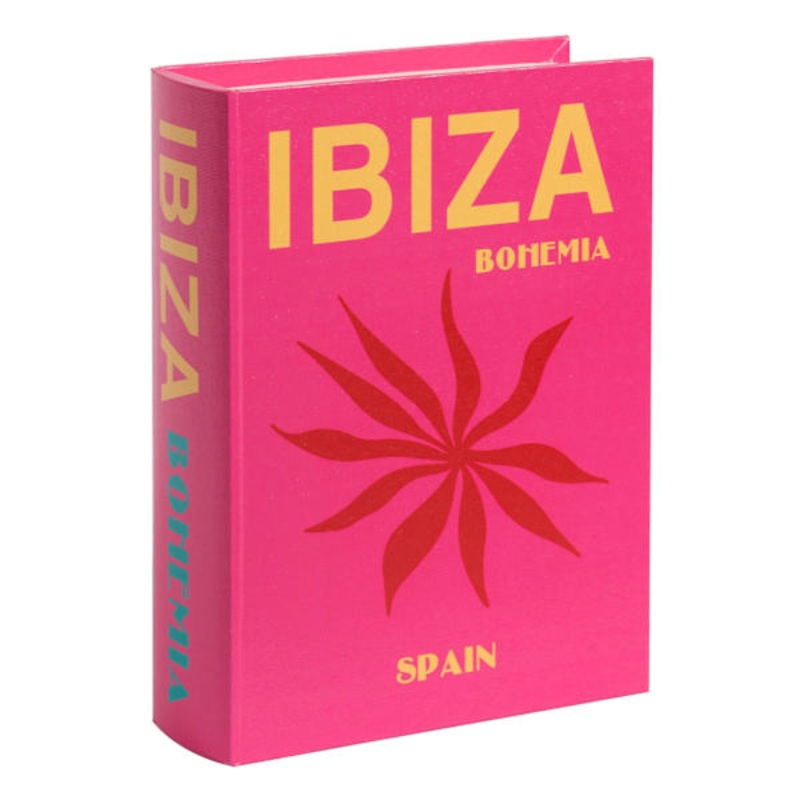 Large Pink Ibiza Book Box, 11×8.5×2.8