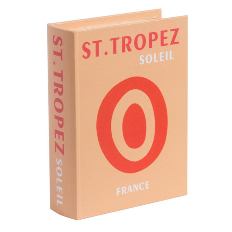 Medium Light Orange St. Tropez Book Box, 8.5×6.5×2.2