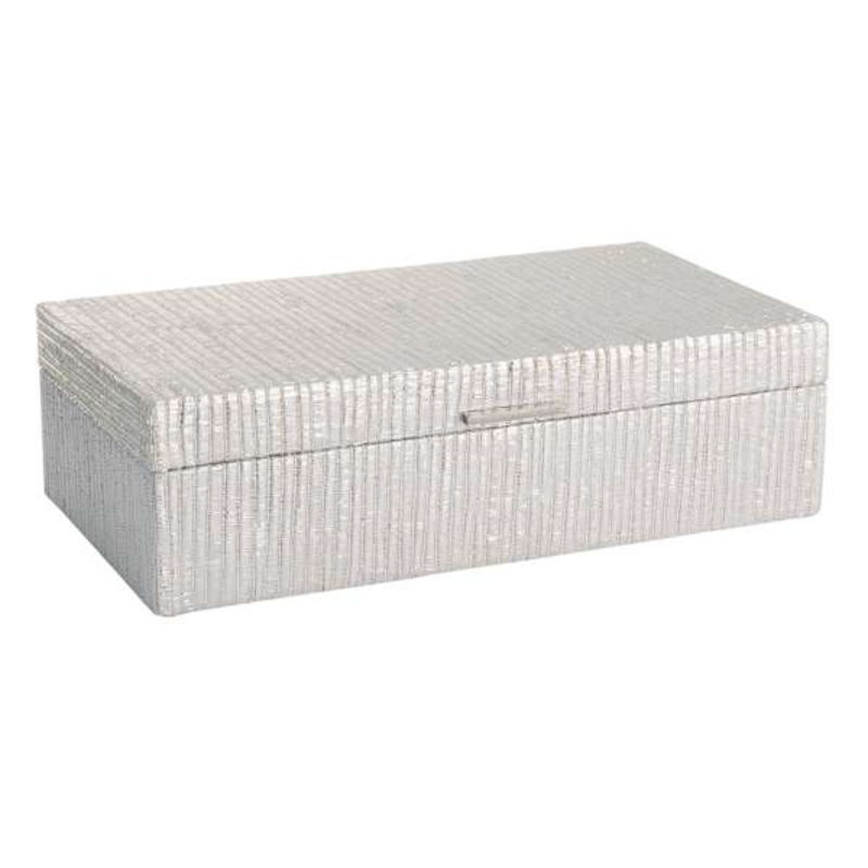 Metallic Seagrass Decorative Box, Large