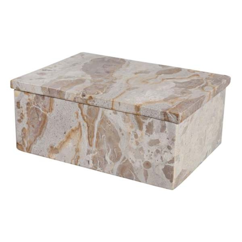 Natural Brown Marble Box, 9.5×7
