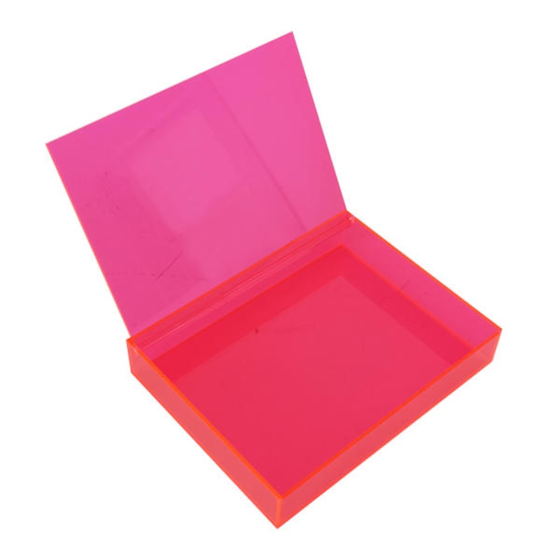 Pink Book Shaped Decorative Box, 8″