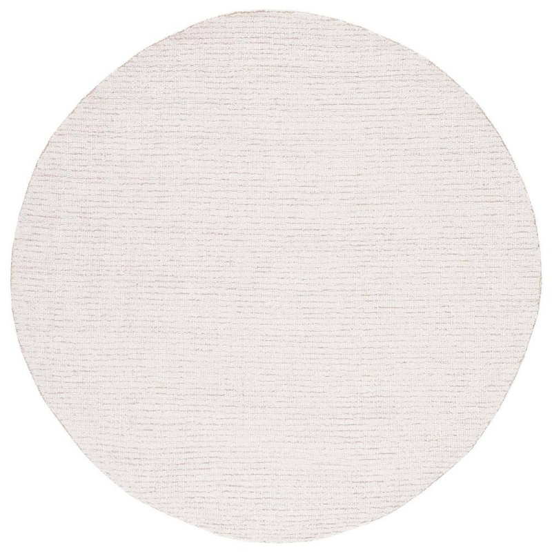 SAFAVIEH Abstract Ivory/Beige 6 ft. x 6 ft. Speckled Round Area Rug ABT468E-6R
