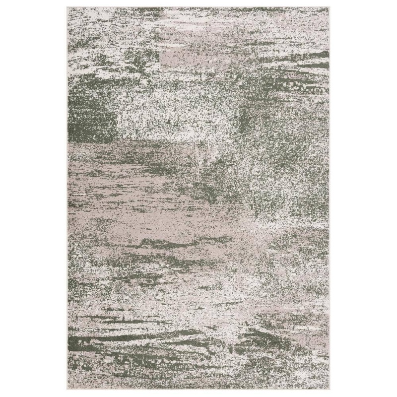 SAFAVIEH Adirondack Ivory/Dark Green 5 ft. x 8 ft. Abstract Marle Area Rug ADR136X-5