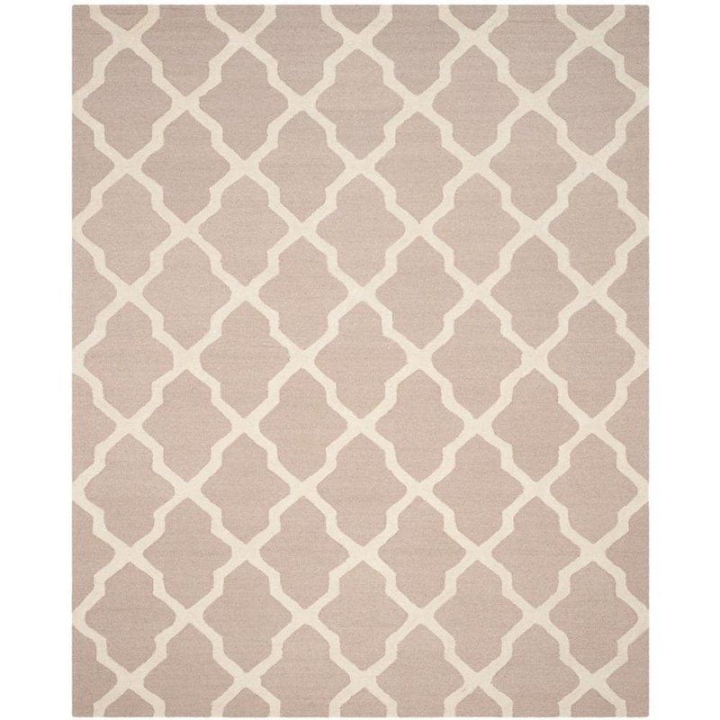 SAFAVIEH Cambridge Beige/Ivory 9 ft. x 12 ft. Geometric Trellis Area Rug CAM121J-9