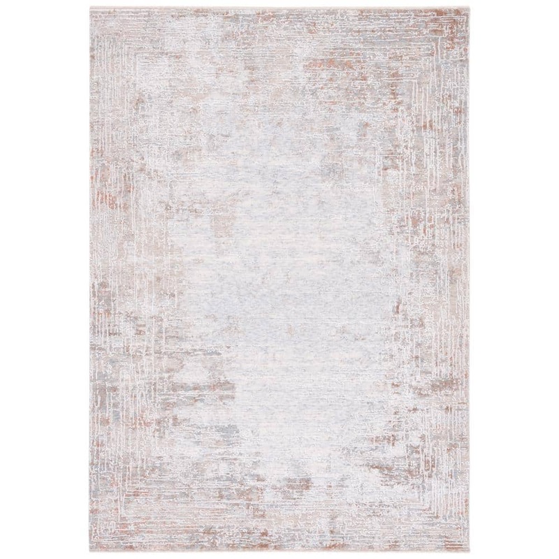 SAFAVIEH Marmara Beige/Blue Rust 9 ft. x 12 ft. Solid Abstract Area Rug MRM310B-9