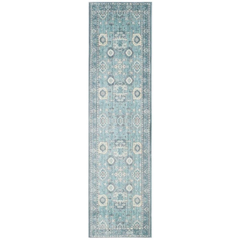 SAFAVIEH Valencia Alpine/Multi 2 ft. x 8 ft. Border Runner Rug VAL110B-28