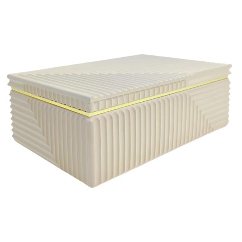 Beige Geo Cement Box, 8×5.3