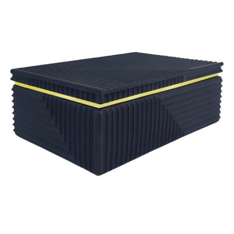 Black Geo Cement Box, 8×5.3