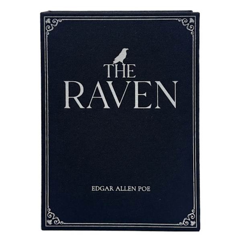 Black Raven Linen Book Box, 11″
