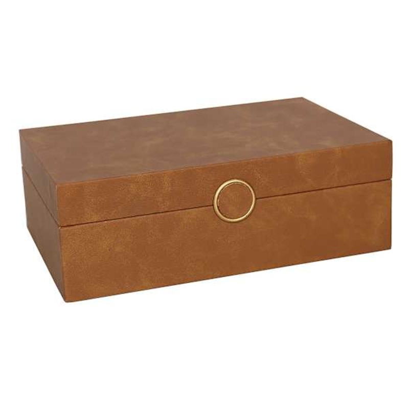 Brown Wooden Storage Box, 12×4