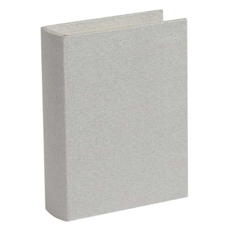 Cream Linen Book Box, 9″