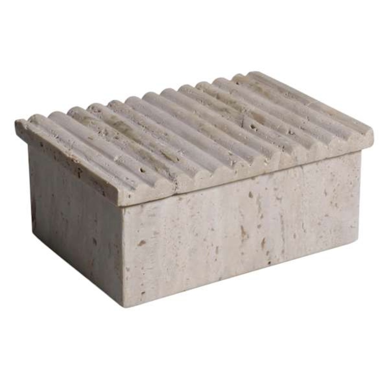 Crosby St. Travertine Box, 7×5
