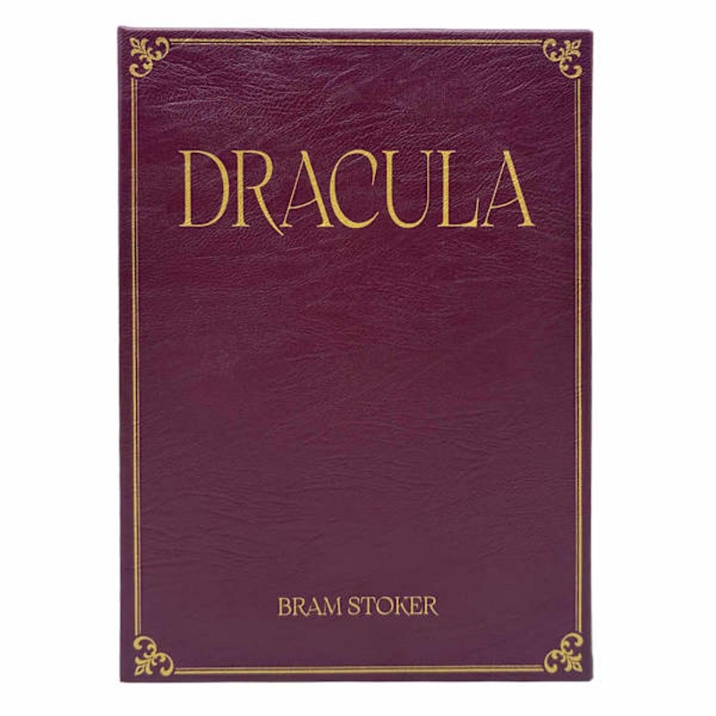 Dracula Red Faux Leather Book Box, 11″